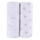 preview thumbnail 12 of 15, Baby Fitted Pack n Play - Mini Crib Sheet 2 Packs Mauve Pink Stars