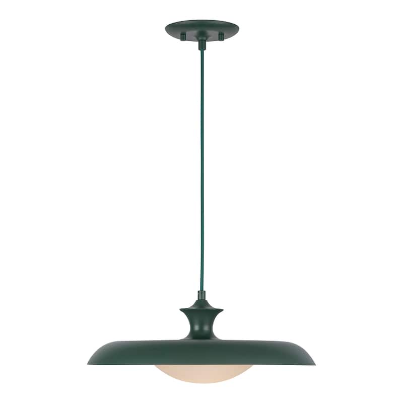 Alora Lighting PD557015 Minori 16" Wide Pendant with Metal and Opal