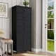 preview thumbnail 13 of 16, Slim Tall Vertical 7-Drawer Chest Dresser Closet Storage Organizer Unit for Bedroom