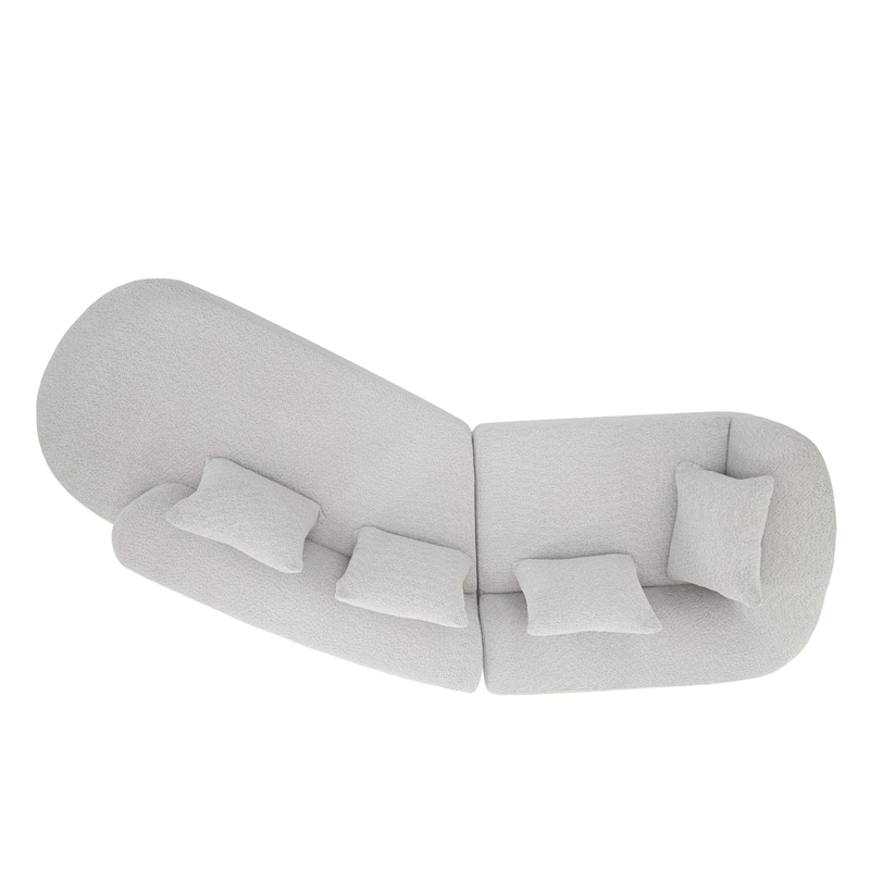 Christopher Knight Home - Olivia Curved Foam Sofa Set - 116"L