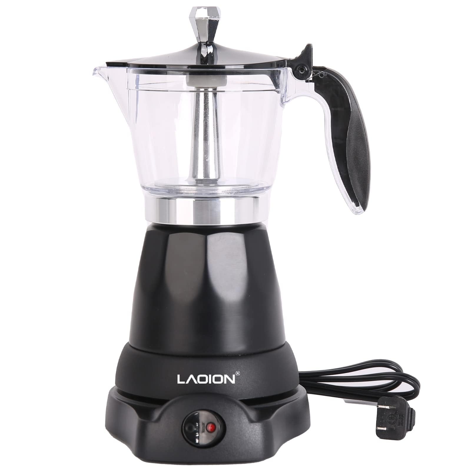 Cuban Coffee Maker, 6 Cup Electric Espresso Coffee Maker, 300ml Portable Cafeteras Electricas Modernas, Electric Moka Pot