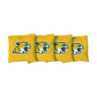 Northern Michigan Wildcats Yellow Cornhole Bags