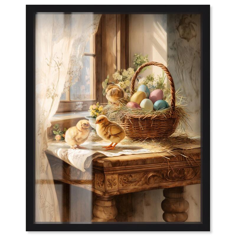 Easter Morn Shadowbox by Art Remedy - Black - 20" x 24"