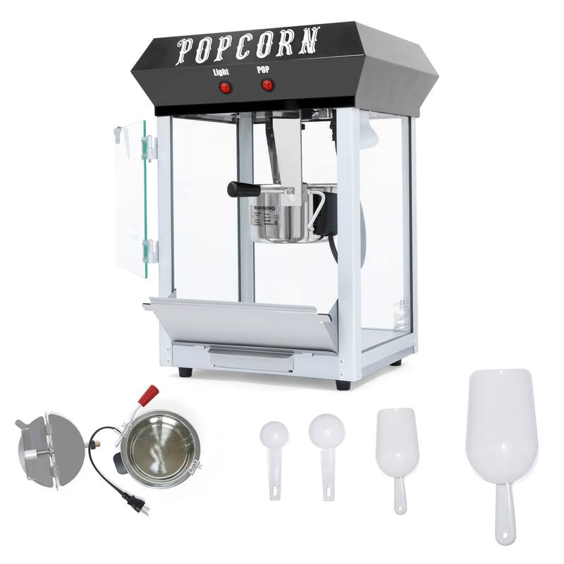 Bar Style Popcorn Machine, 6-Ounce Popcorn Maker Popper