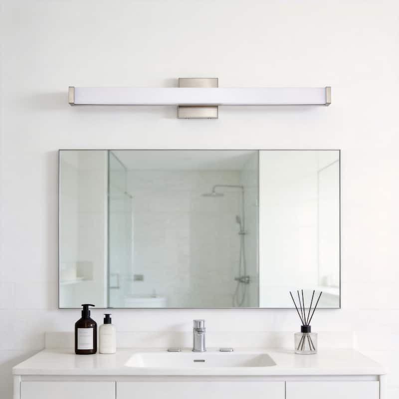 Modern Integrated LED Vanity Light Bar - 6 Variants (24in/30in, Matte ...