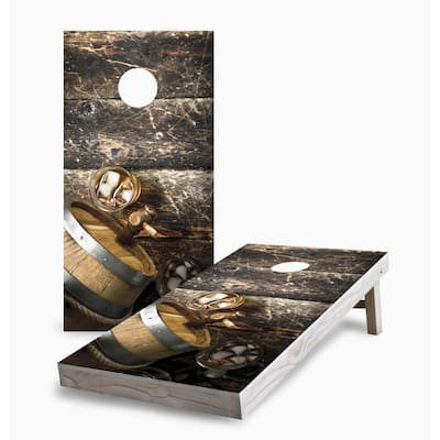 Whiskey Barrel Cornhole Boards