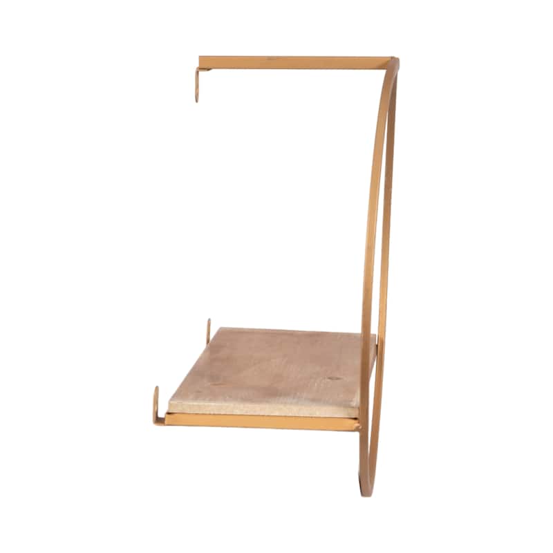 Sagebrook Home Modern Set of 3 Metal and Wood Storage Shelves