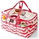 preview thumbnail 13 of 56, Sunveno Diaper Caddy Organizer Pink Chevron