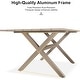 preview thumbnail 7 of 13, PURPLE LEAF 7 Pieces Patio Dining Set with Outdoor Aluminium Square Dining Table and Woven Rattan Chairs