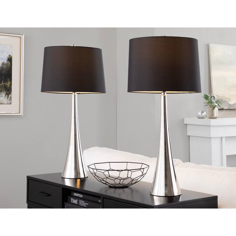 Silver Orchid Alba 29" Metal Table Lamp (Set of 2)