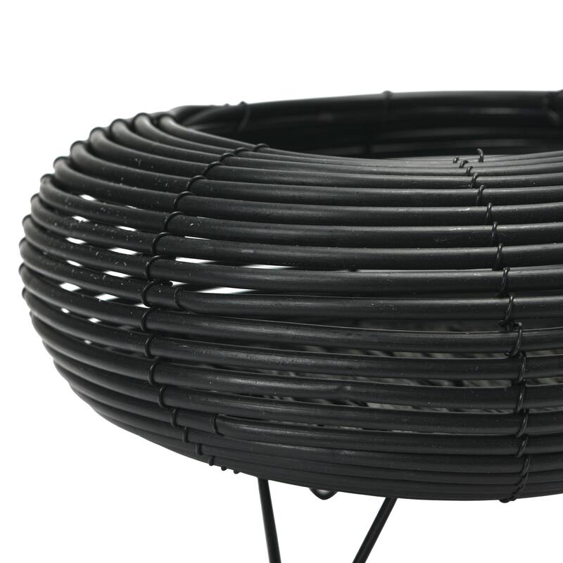 Plastic Planter with Metal Feet