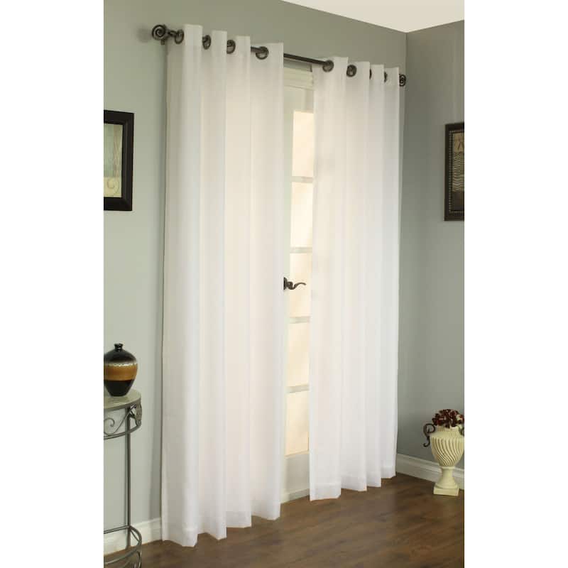 ThermaVoile Rhapsody Lined Grommet Extra Wide Width Single Curtain Panel
