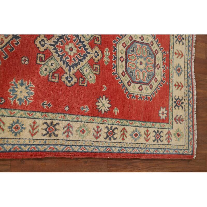 Oriental Kazak Runner Rug Handmade Wool Carpet - 2'10" x 9'1"