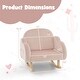 preview thumbnail 12 of 11, Honeyjoy Toddler Rocking Chair Children's Upholstered Velvet Rocker - See Details