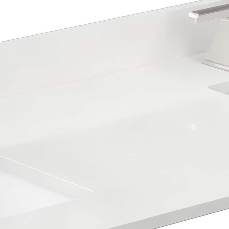 Wyndham Collection WCFQC360DTOPUNS-Q 60" Quartz Vanity Top with