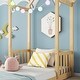 preview thumbnail 27 of 25, House-Style Funny Twin House-shaped Roof Headboard Floor Kids Furniture Bed Kidsbed, Grey