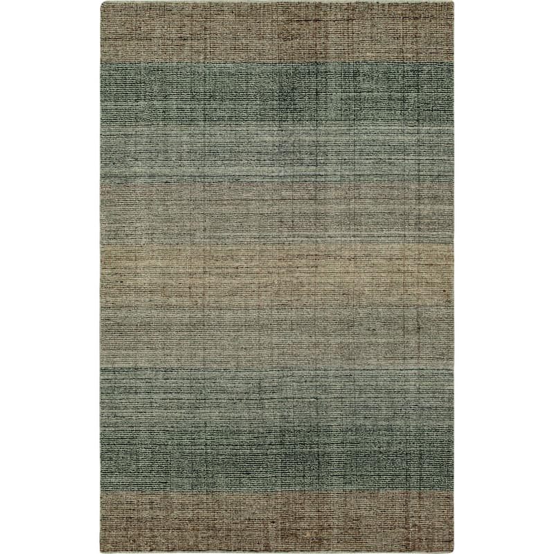 Karastan Wabi Sabi Striped Area Rug by Drew and Jonathan Home - 4' x 6' - Cerulean - Runner/Rectangle