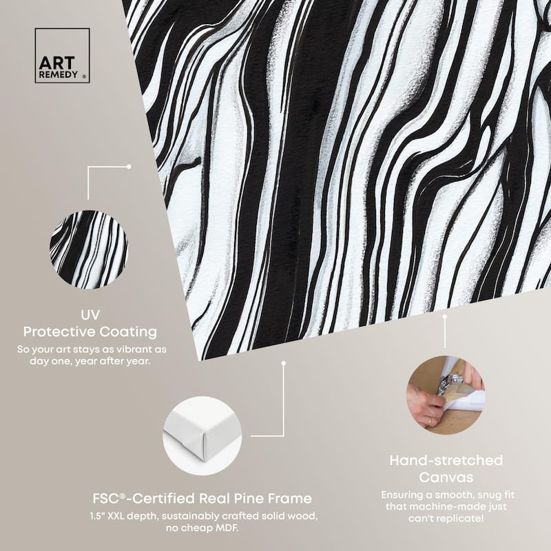 Abstract Lines Set Canvas Set of 2 by Art Remedy, Gallery Wrapped