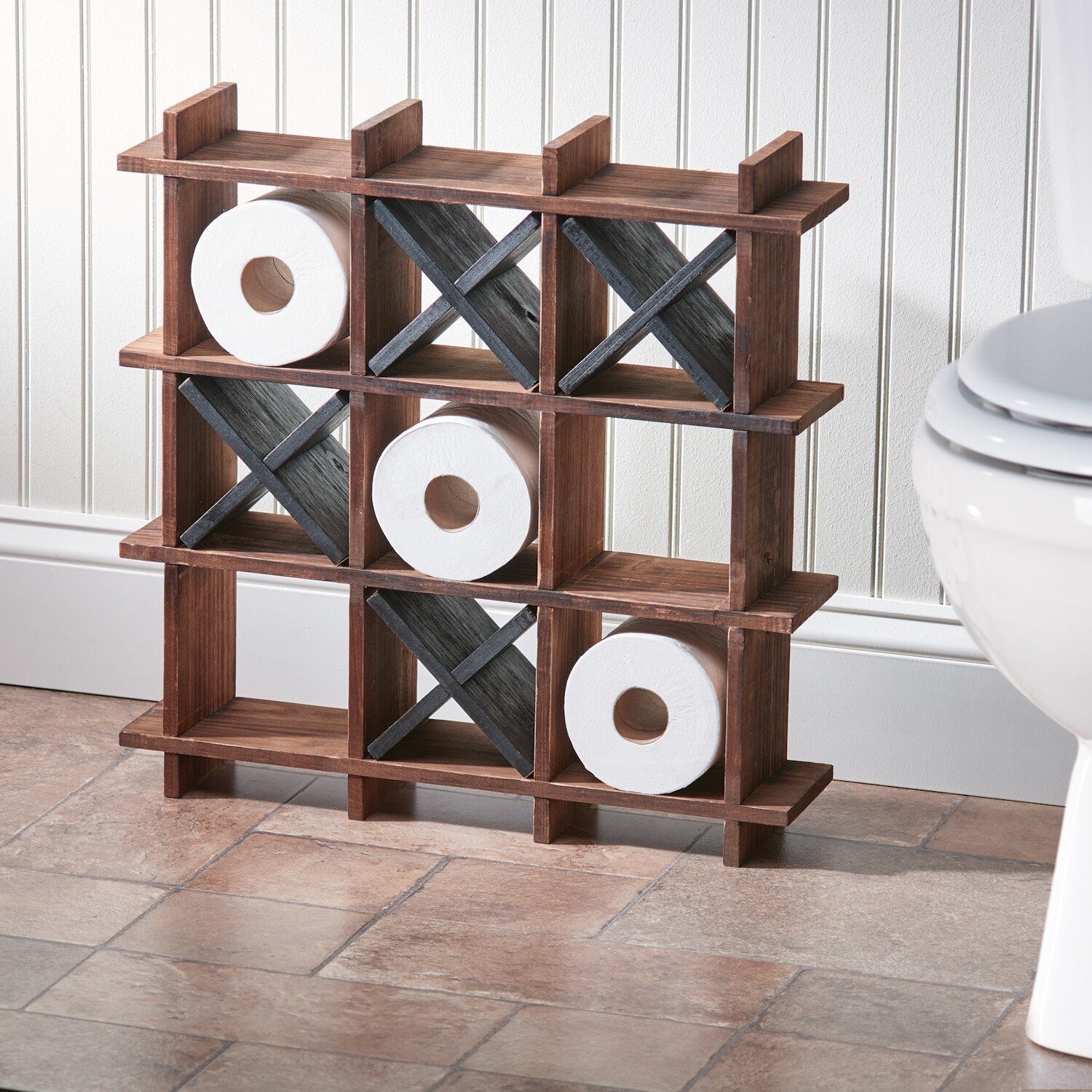 Shop Art Artifact Tic Tac Toe Toilet Paper Holder Freestanding
