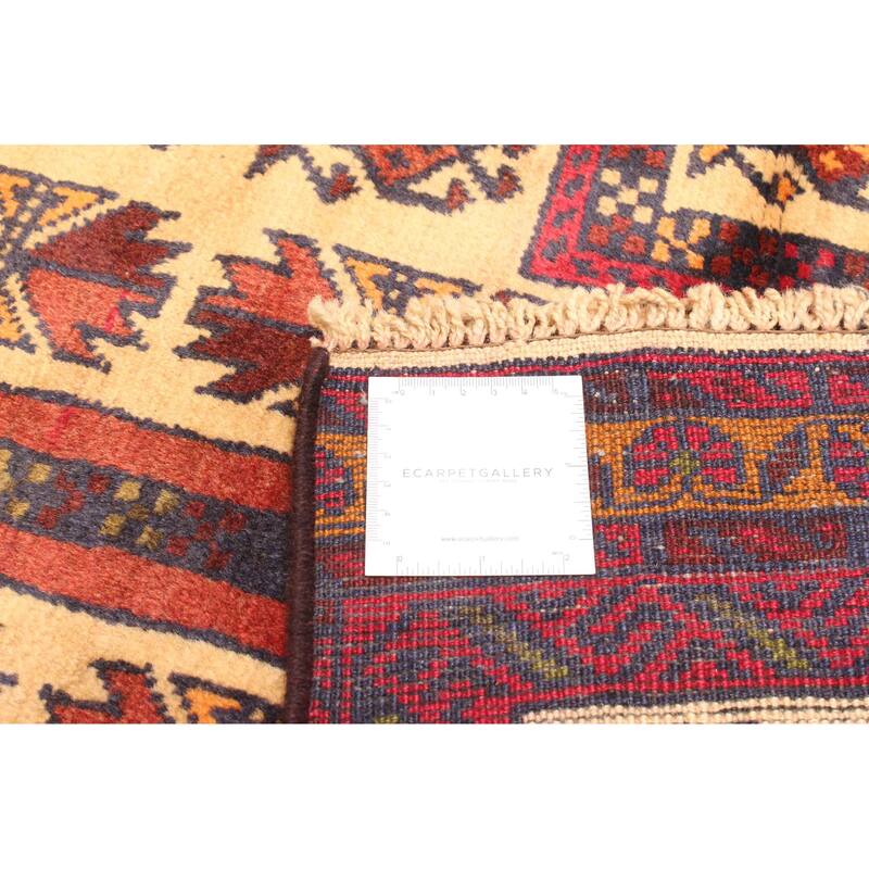 ECARPETGALLERY Hand-knotted Teimani Beige Wool Rug - 2'8 x 4'6