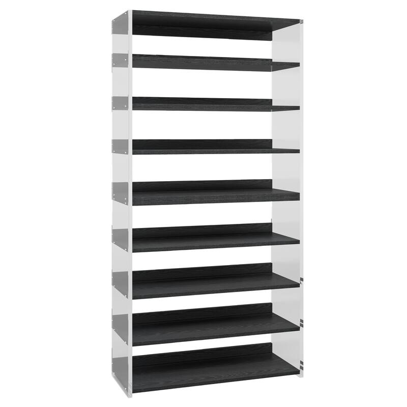 Narrow Tall 9-tier Shoe Rack Shelf Stand for Closet Entryway