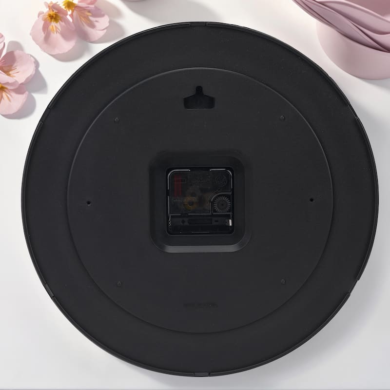 Wall Clock Silent Non-Ticking Analog Clocks Battery Operated Classic Decorative for Kitchen, Office, Bedroom 12 inch - 12 Inch