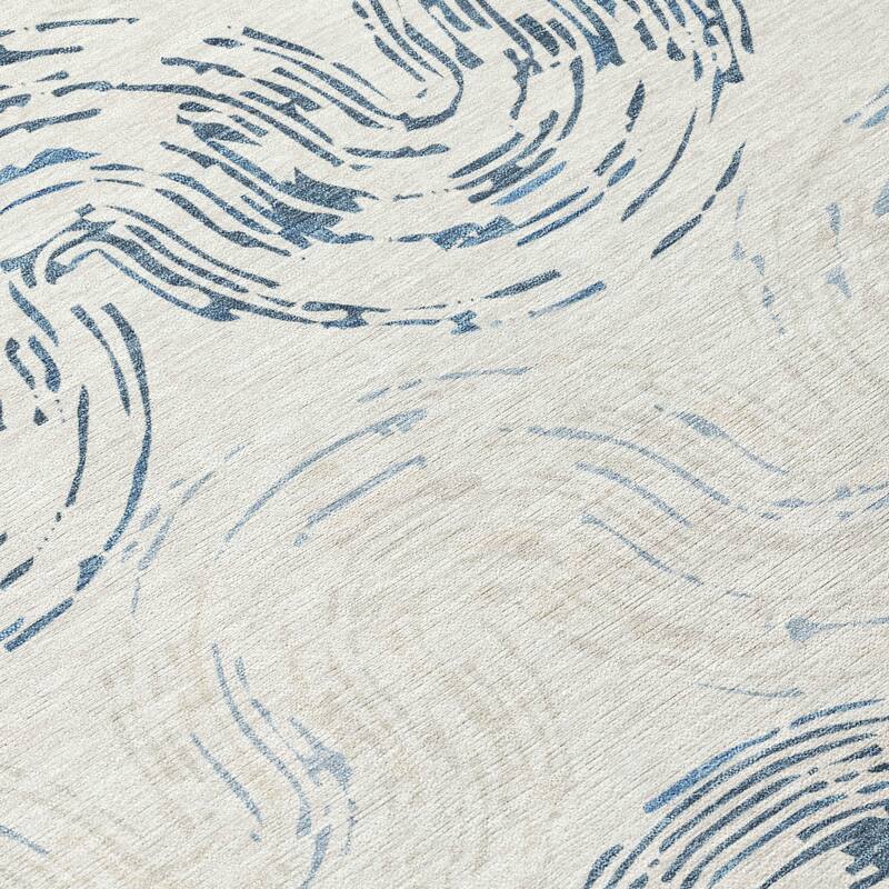 Machine Washable Indoor/ Outdoor Modern Ari Chantille Rug