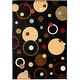 preview thumbnail 65 of 65, SAFAVIEH Porcello Masumah Modern Painterly Geometric Pattern Area Rug 4' x 5'7" - Black/Multi