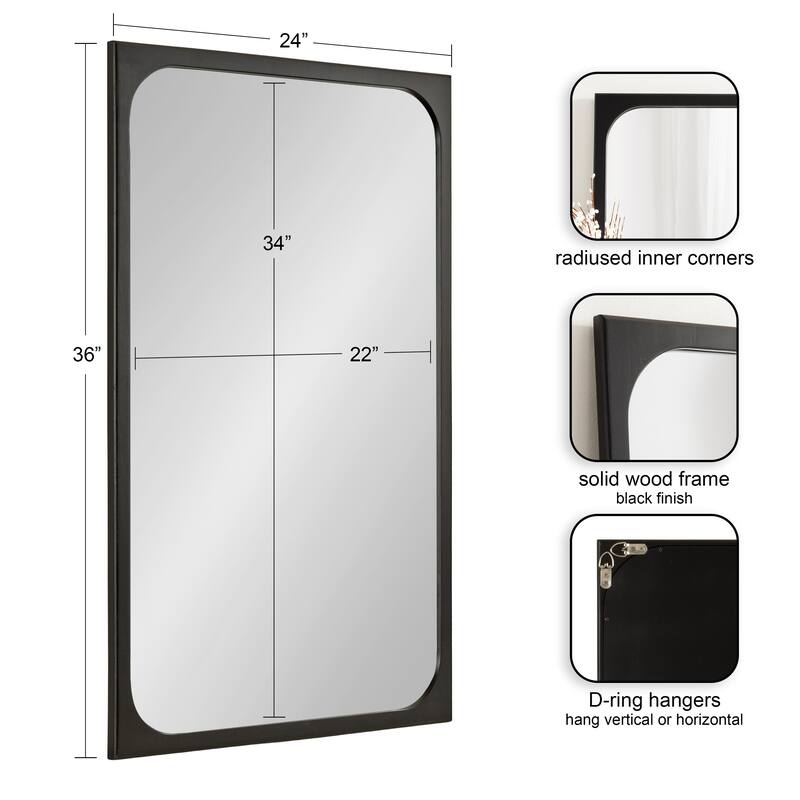 Kate and Laurel Kenai Framed Wall Mirror