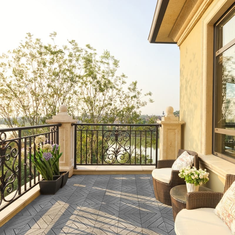 27PCS Outdoor Deck Tile Plastic Waterproof