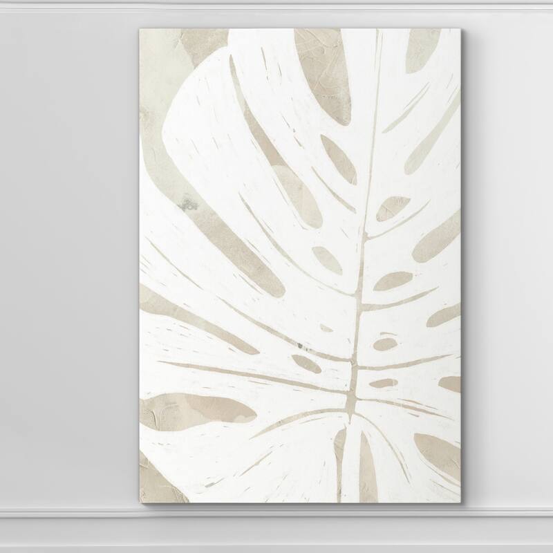 Linen Tropical Silhouette I -Premium Gallery Wrapped Canvas