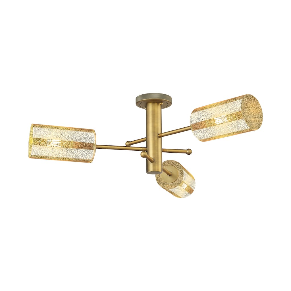 Innovations Lighting 434-3F-11-30 Crown Point Semi-Flush Crown Point 3