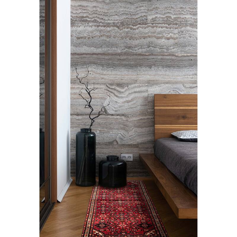 ECARPETGALLERY Hand-knotted Andelz Red Wool Rug - 2'10 x 7'1