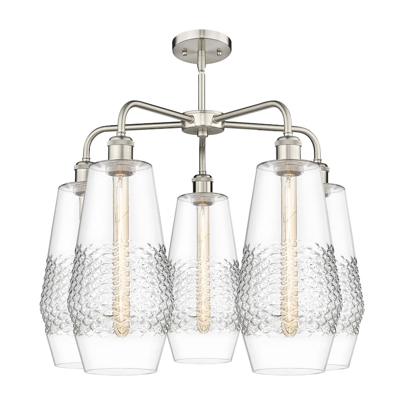 Innovations Lighting 516-5CR-22-25 Windham Chandelier Windham 5 Light