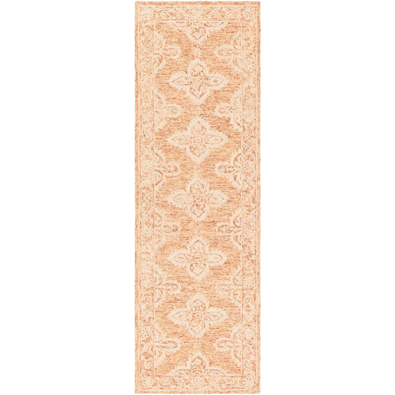 Livabliss Lisbet Handmade Boho Medallion Wool Area Rug