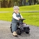 preview thumbnail 5 of 8, Kids Push Ride On Car with Working PA System and Horn - Black