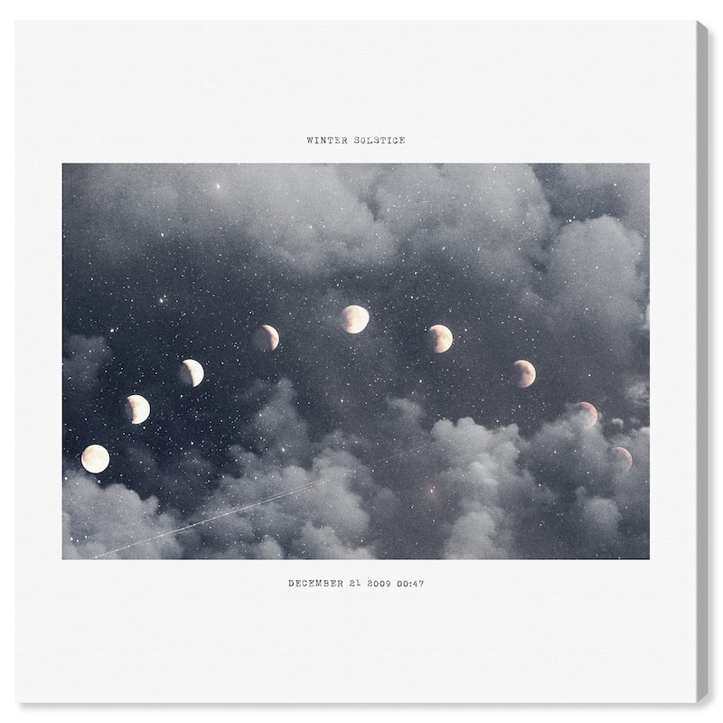 Wynwood Studio Prints Astronomy and Space Winter Solstice Gray and Tan Transitional Wall Art Canvas Print