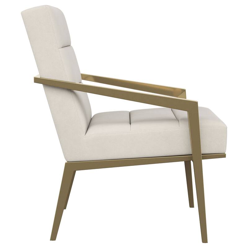 Kirra Upholstered Metal Arm Accent Chair