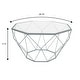 preview thumbnail 17 of 44, Malibu 29" Modern Octagon Center Coffee Table with Tempered Glass Table top & Sturdy Metal Geometric Base for Living Room Office