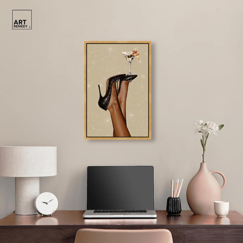 Martini on Display Canvas by Art Remedy