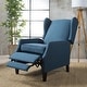 preview thumbnail 4 of 13, Traditional Fabric Recliner Chairs with Studded Border by Christopher Knight Home