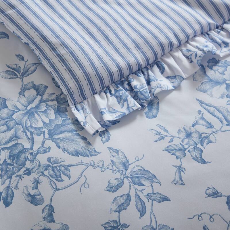5 Pieces Full/Queen Comforter Set with Decorative Pillows