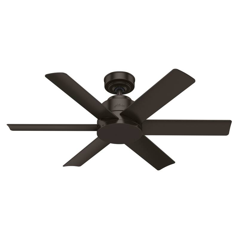 Hunter 44" Kennicott Outdoor Ceiling Fan with Wall Control, Damp Rated - Industrial, Contemporary, Transitional