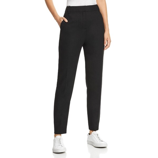 Equipment Womens Trouser Pants Wool Textured - Black