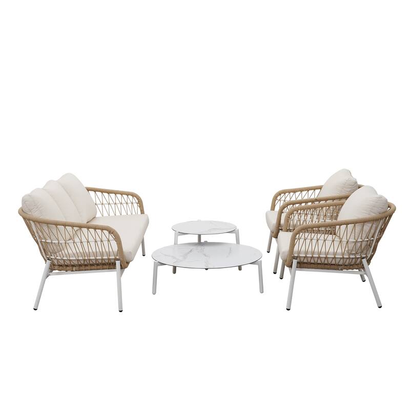 Royalcraft 5 - Person Outdoor Seating Group with Cushions