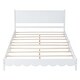 preview thumbnail 6 of 16, Retro Style Queen Size Wooden Platform Bed Frame and Rectangular Headboard