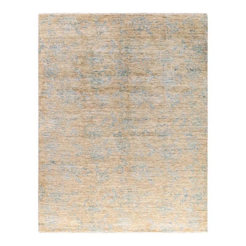 Modern One-of-a-Kind Handmade Area Rug - Brown, 8' 2" x 10' 1" - 8' 2" x 10' 1"