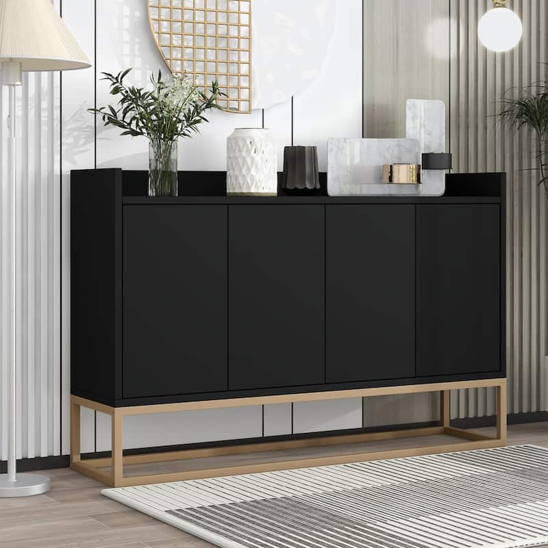 Sideboard Elegant Buffet Cabinet with Large Storage Space - Black