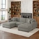 preview thumbnail 126 of 131, Oversized Chenille Modular Sectional Sofa Conversation Set with 2 Ottomans