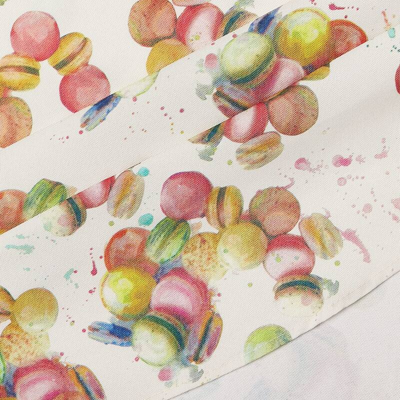 Violet Linen European Macaron Biscuits Pattern Tablecloth